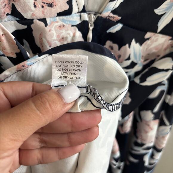 Akira Chicago Black Label Floral Print A-Line Mini Dress Women's Size Medium - Picture 8 of 9